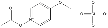 Molecular Structure of 19921-03-0 (Pyridinium, 1-(acetyloxy)-4-methoxy-, perchlorate)